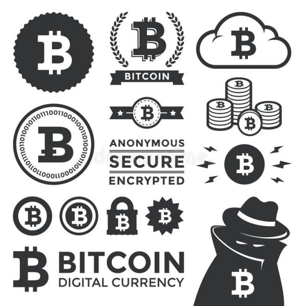 Биткоин дизайн вектор
