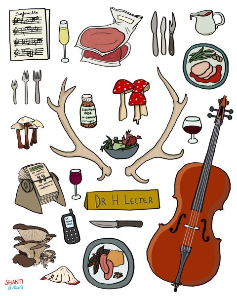 Стикеры наклейки Ганнибал