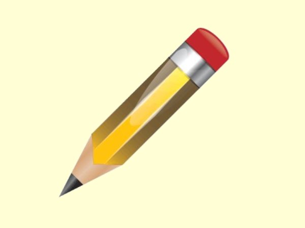 Блокнот с ручкой значок