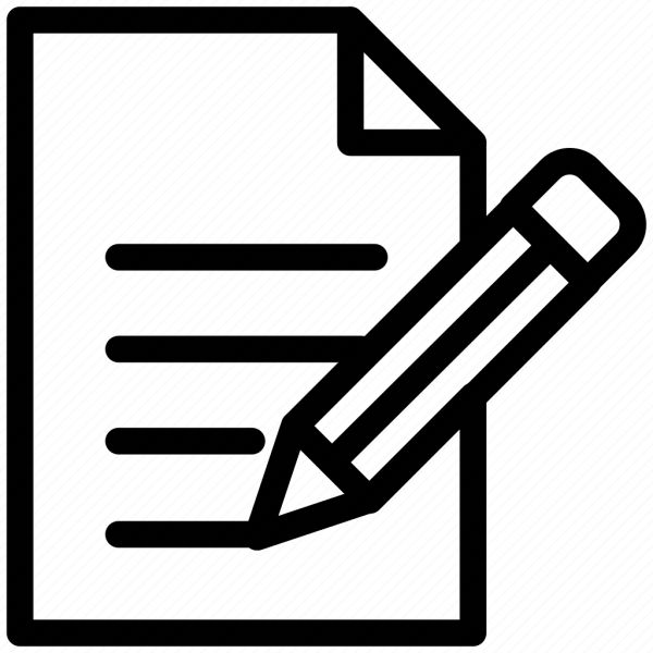 Блокнот и ручка на белом фоне