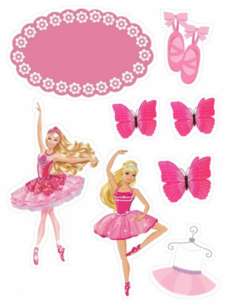 Надпись Барби на прозрачном фоне