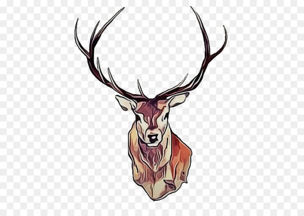 Наклейка (стикер) олень