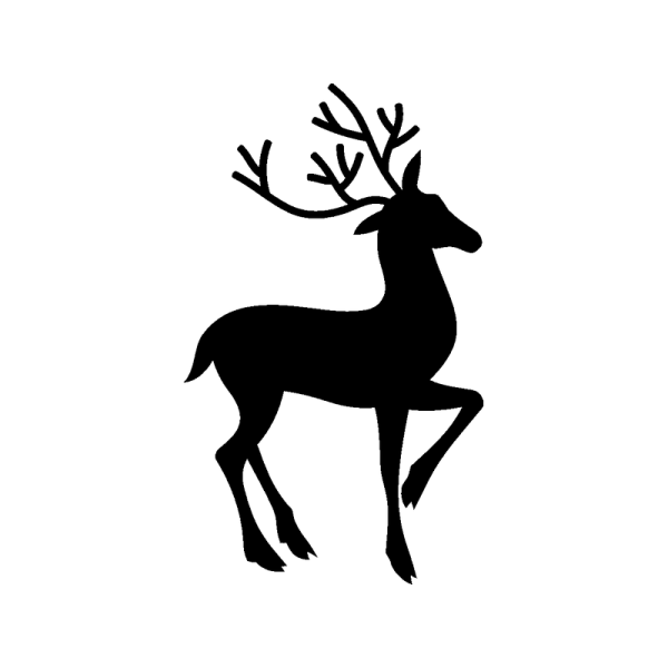 Силуэт оленя
