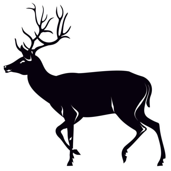 Олень стикер