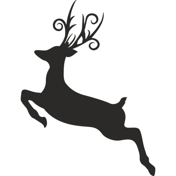 Силуэт оленя