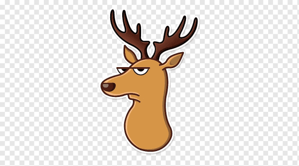 Олень новогодний шарик на рогах