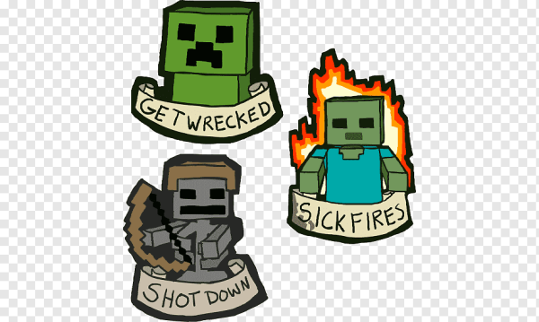 Стикеры с МАЙНКРАФТОМ