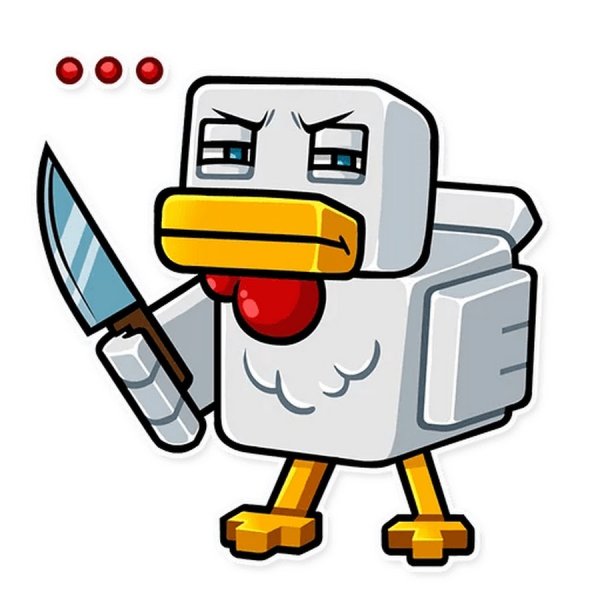 Стикеры из МАЙНКРАФТА