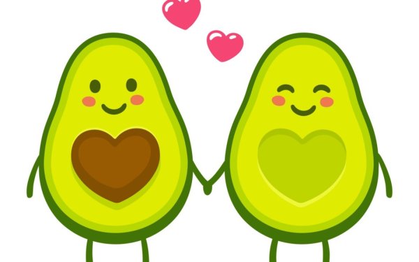 Авокадо мультяшка
