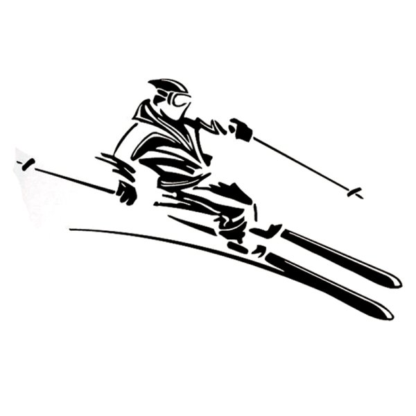 Стикер лыжник