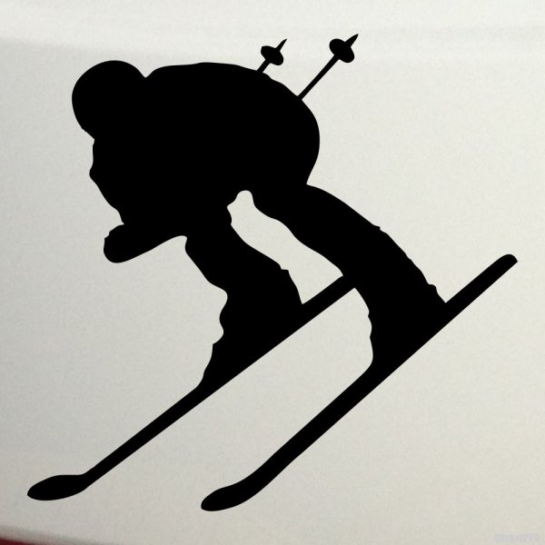 Горные лыжи рисунок