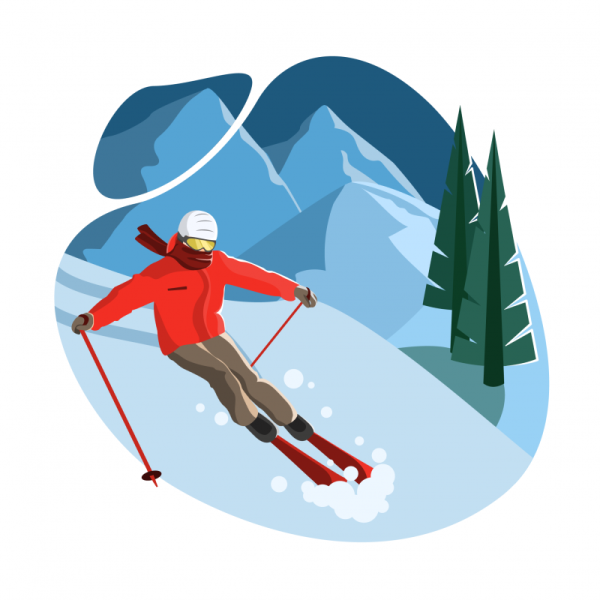 Зимний спорт иконка