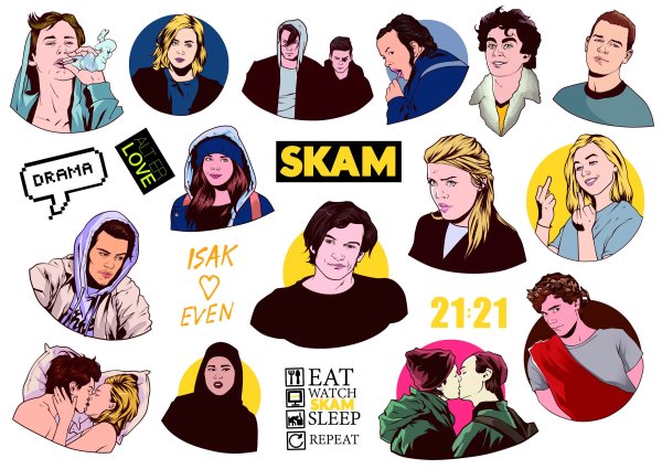 Стикеры СКАМ