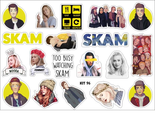 Наклейки из сериалов