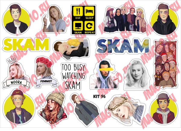 Стикеры СКАМ для распечатки