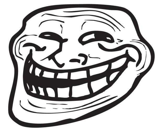 Тролль выглядывает