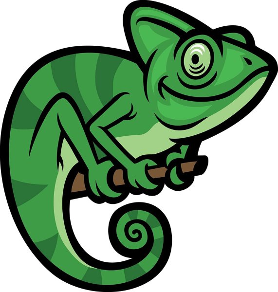 Хамелеон вектор