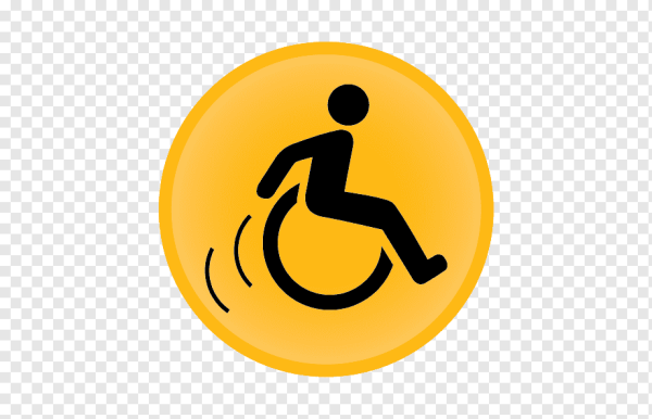 Наклейка знак инвалид PNG