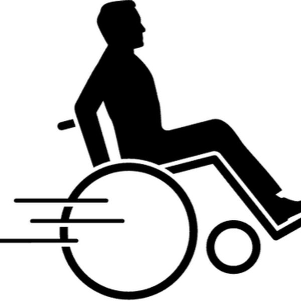 Иконка человек в инвалидной коляске