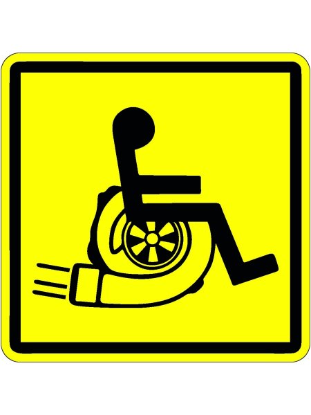 Значёк "инвалид за рулём"