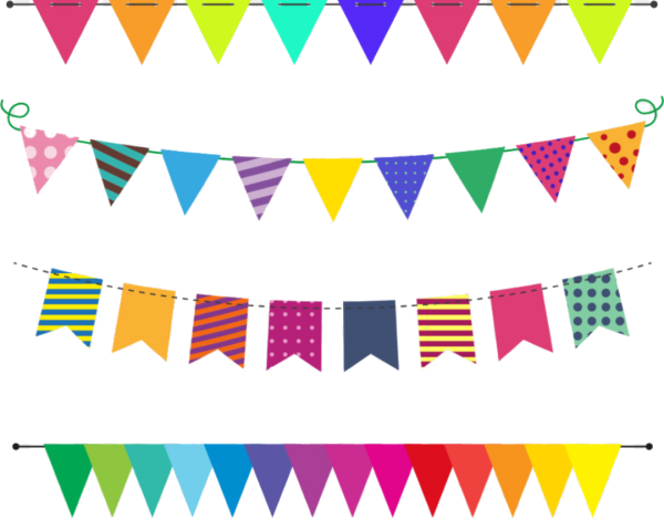 Разноцветные флажки