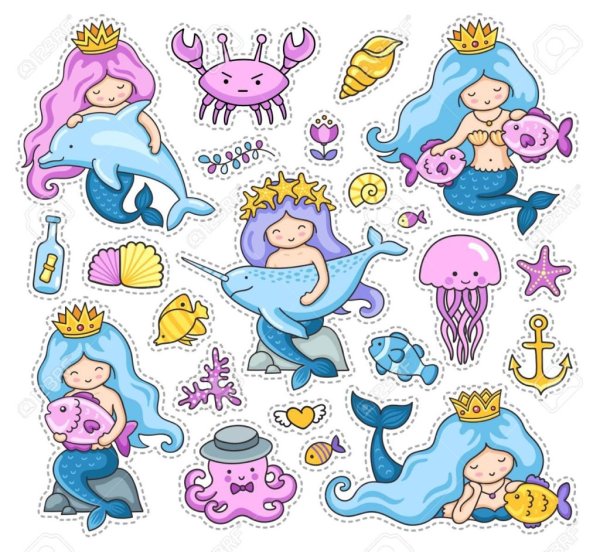 Наклейка Русалка