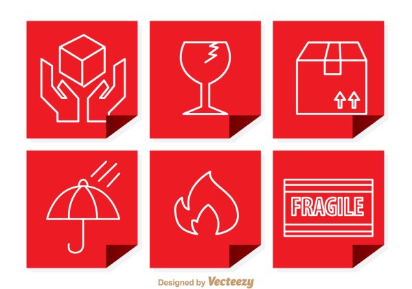 Наклейка хрупкое на багаж