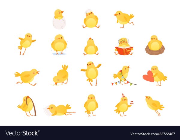 Наклейки "цыпленок"