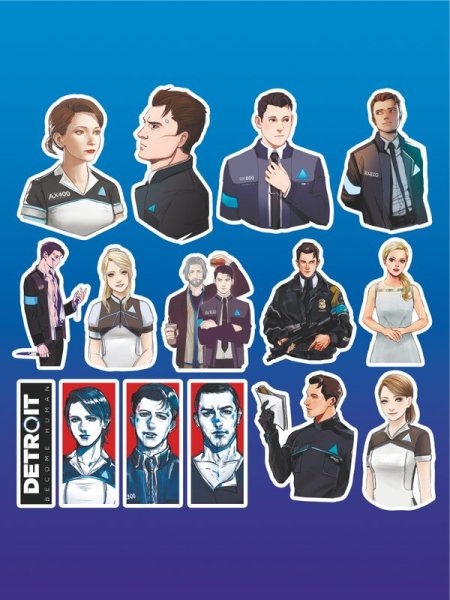 Стикеры Коннор Детройт