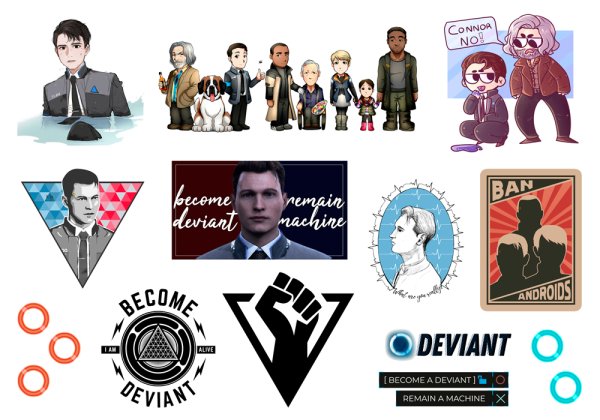 Наклейки Детройт