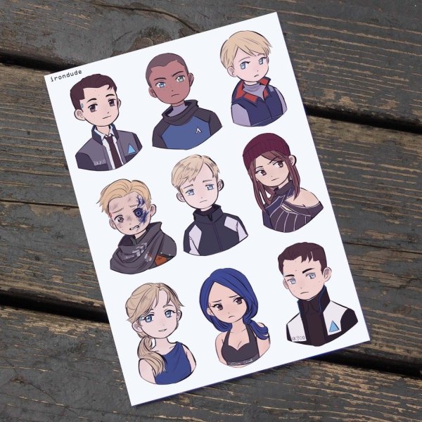 Detroit become Human наклейки