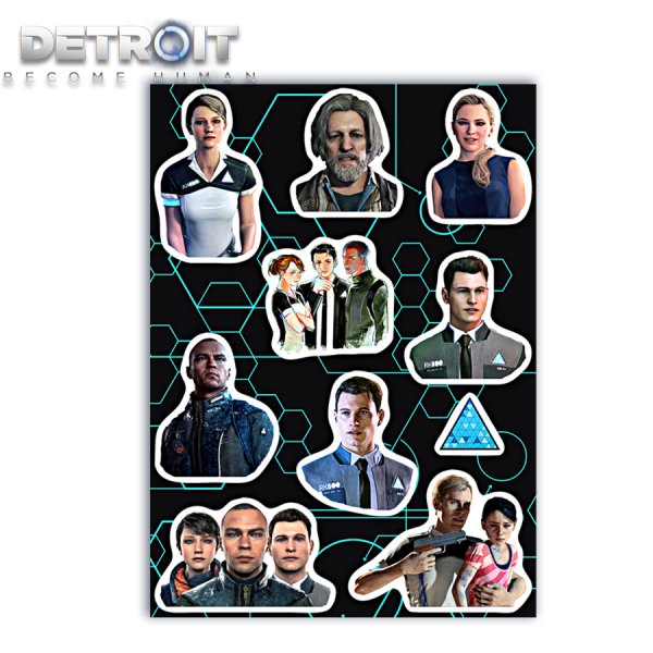 Detroit become Human наклейки