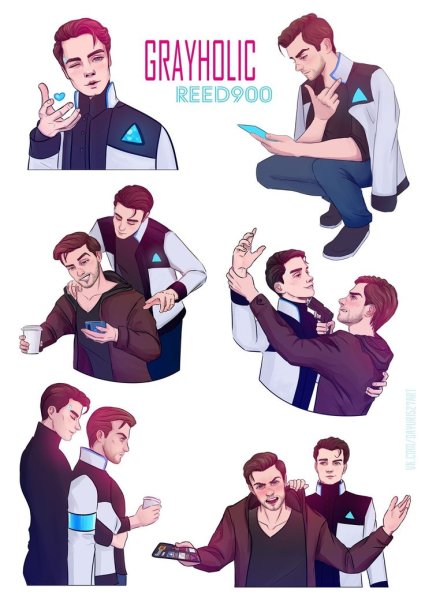 Detroit become Human наклейки