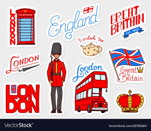Символы Британии Стикеры
