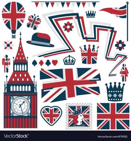 Наклейки в английском стиле