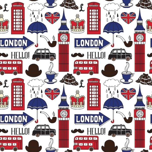 Наклейки в британском стиле