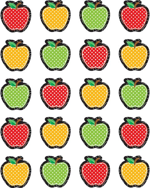 Наклейки яблочки детские