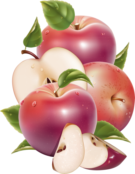 Зеленые яблоки шаблон