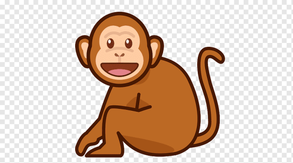 Наклейки "обезьянка"