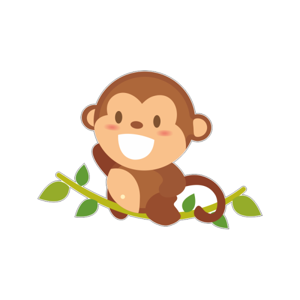 Стикеры обезьянка