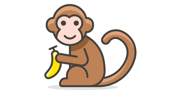 Векторное изображение обезьяны