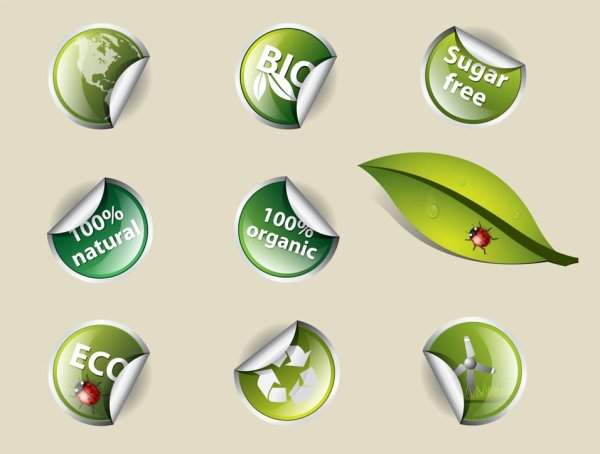 Экологические наклейки