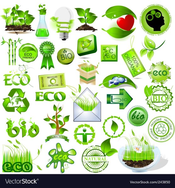 Eco friendly наклейка