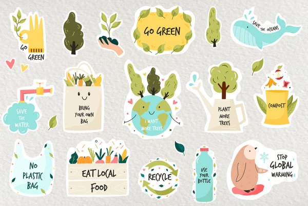 Стикеры по экологии
