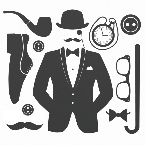 Мужской туалет вектор