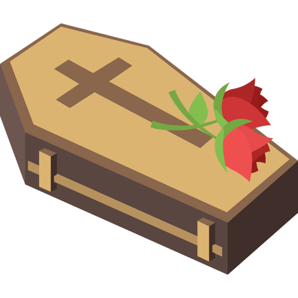 Мультяшный гроб