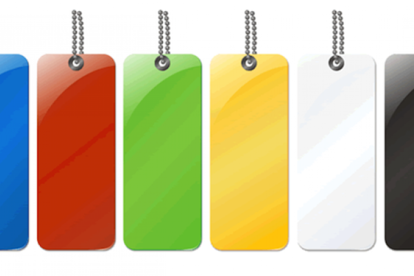 Разноцветные бирки