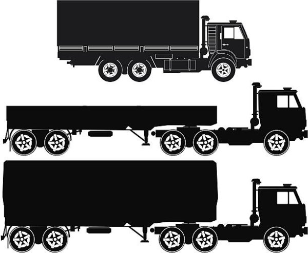 КАМАЗ фура сбоку