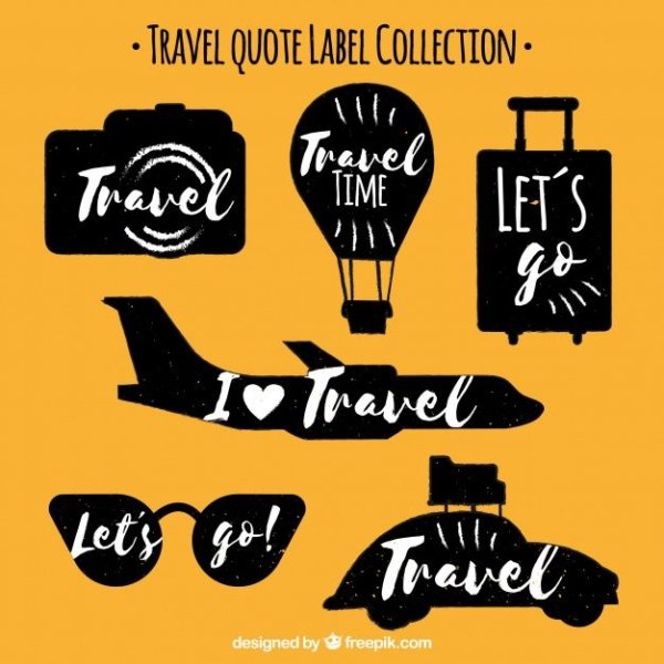 Travel car Stickers vector