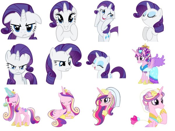 Рарити с закрытыми глазами